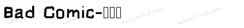 Bad Comic字体转换